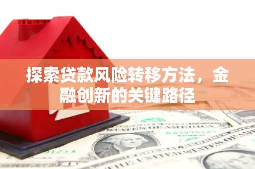 朔州探索贷款风险转移方法，金融创新的关键路径