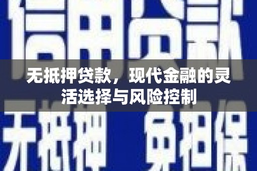 朔州无抵押贷款，现代金融的灵活选择与风险控制