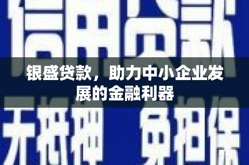 朔州银盛贷款，助力中小企业发展的金融利器