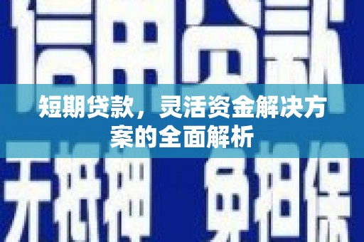 朔州短期贷款，灵活资金解决方案的全面解析