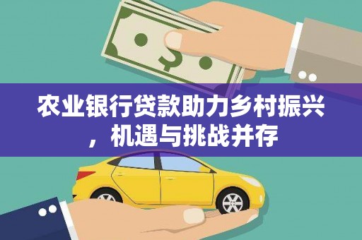 朔州农业银行贷款助力乡村振兴，机遇与挑战并存