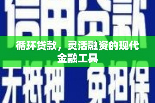 朔州循环贷款，灵活融资的现代金融工具